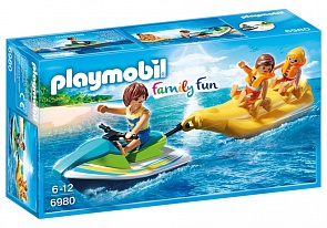 Игровой набор из серии Круизный Лайнер: Гидроцикл с лодкой банан (Playmobil, 6980pm)